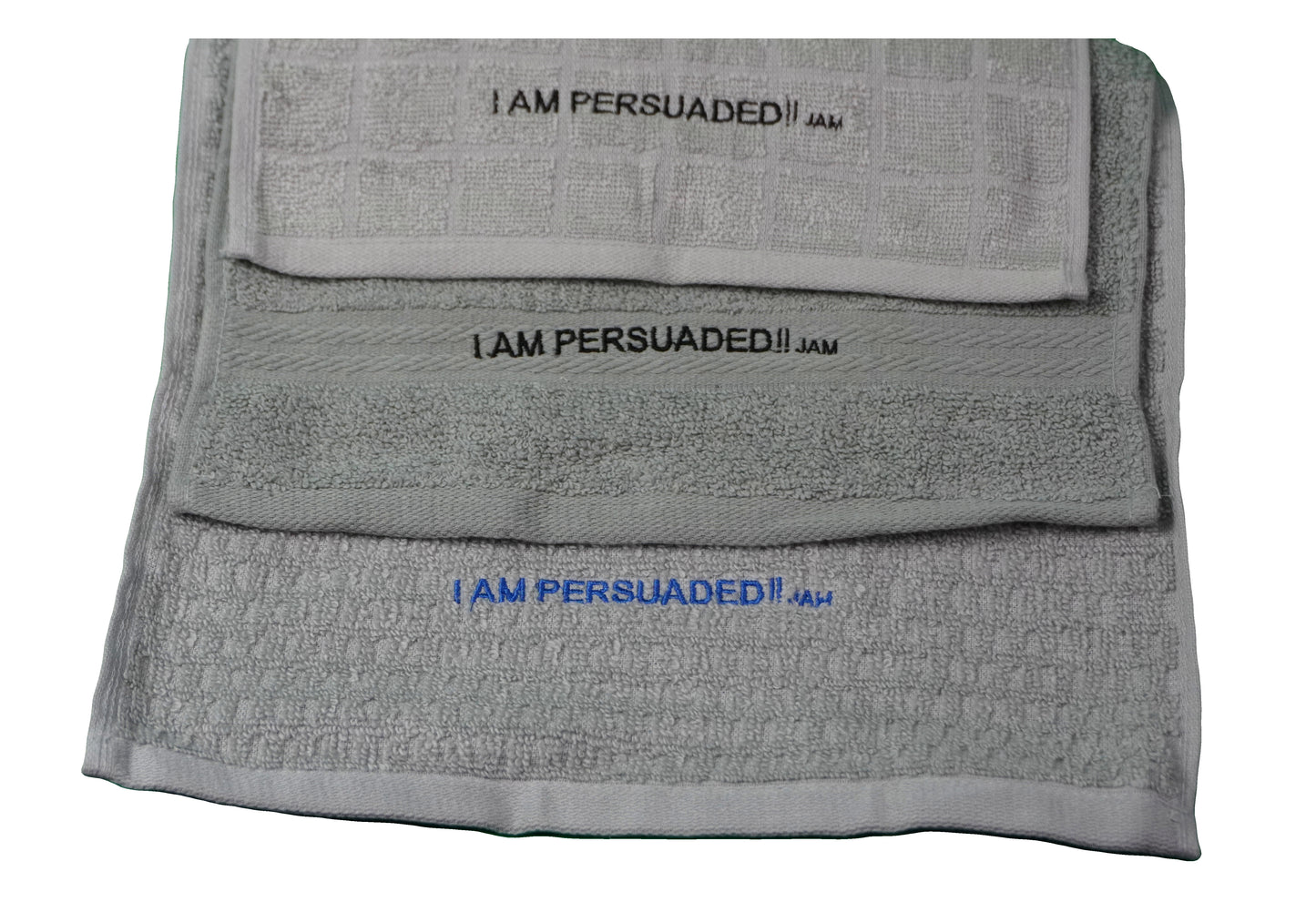 Sweat Towels ~ "I  AM  PERSUADED"