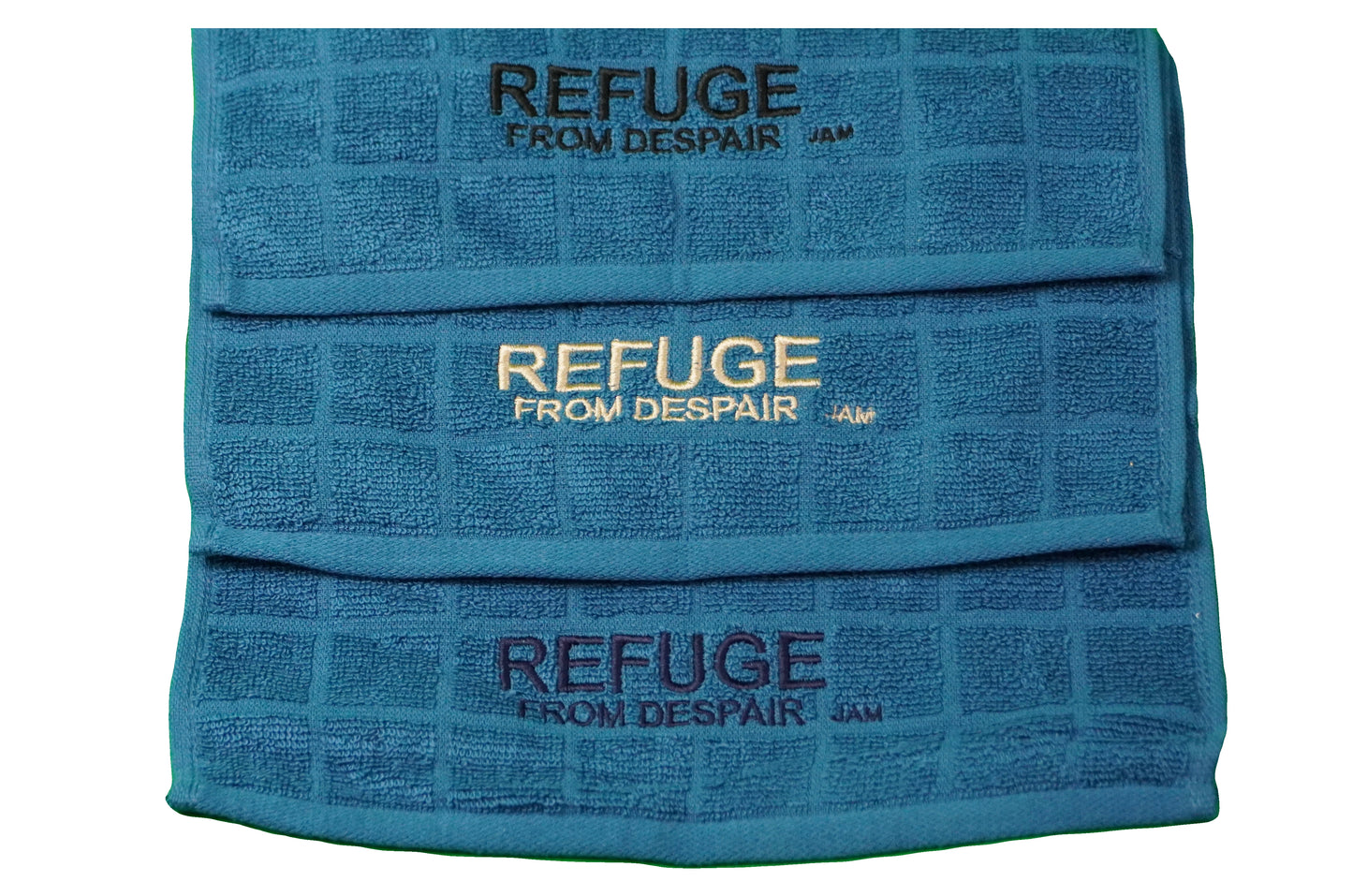 Sweat Towels ~ "Refuge From Despair " BIG Letters